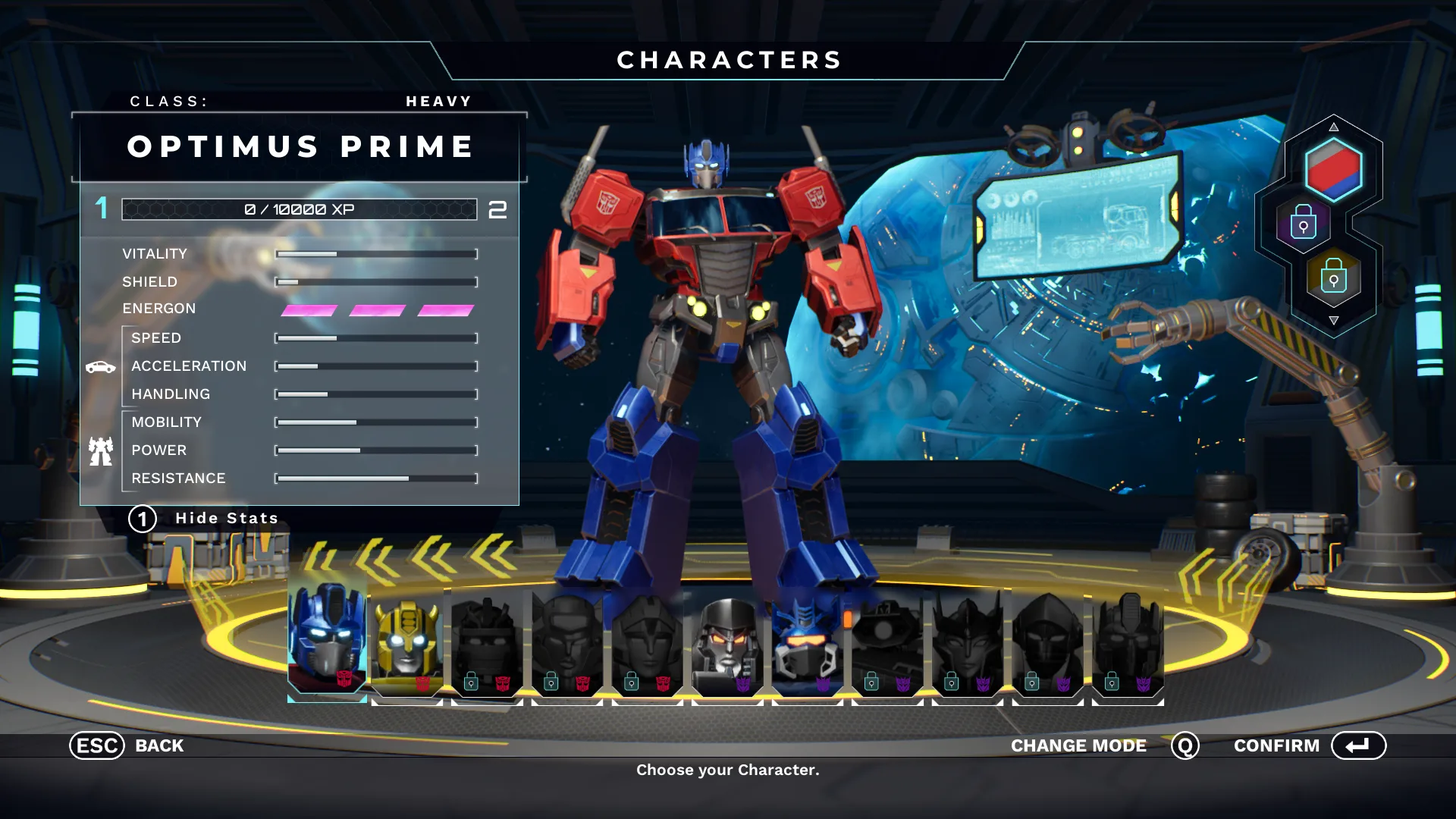 Customization screen 2