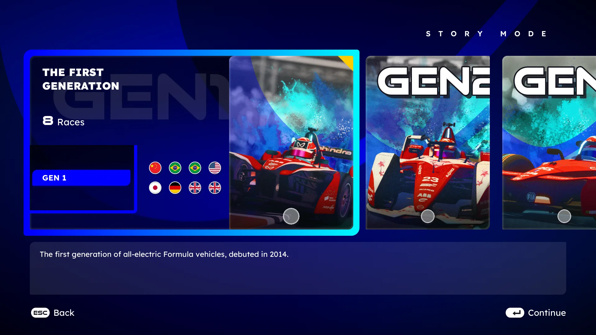 Formula E menu 2