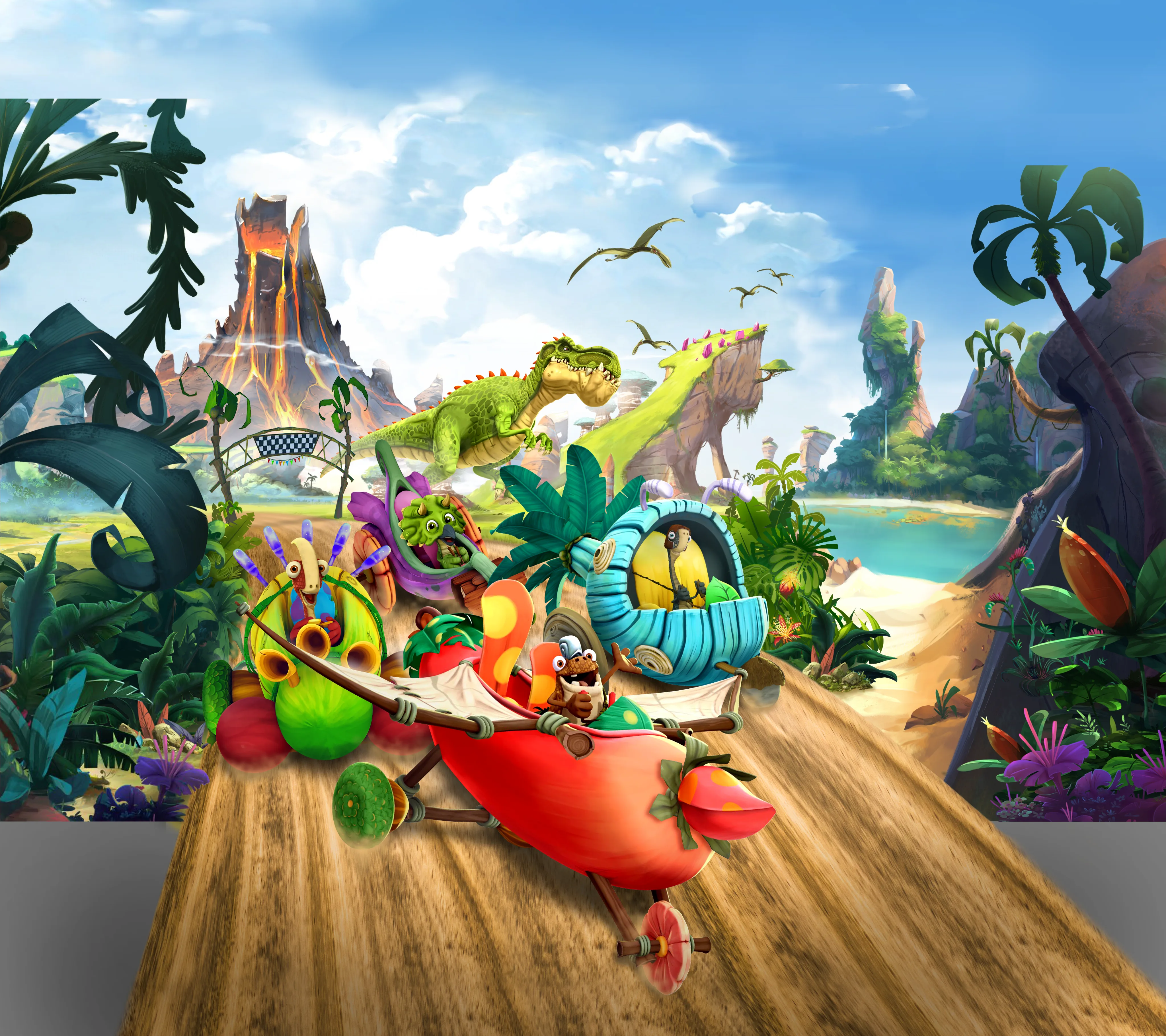 Gigantosaurus: Dino Kart key art