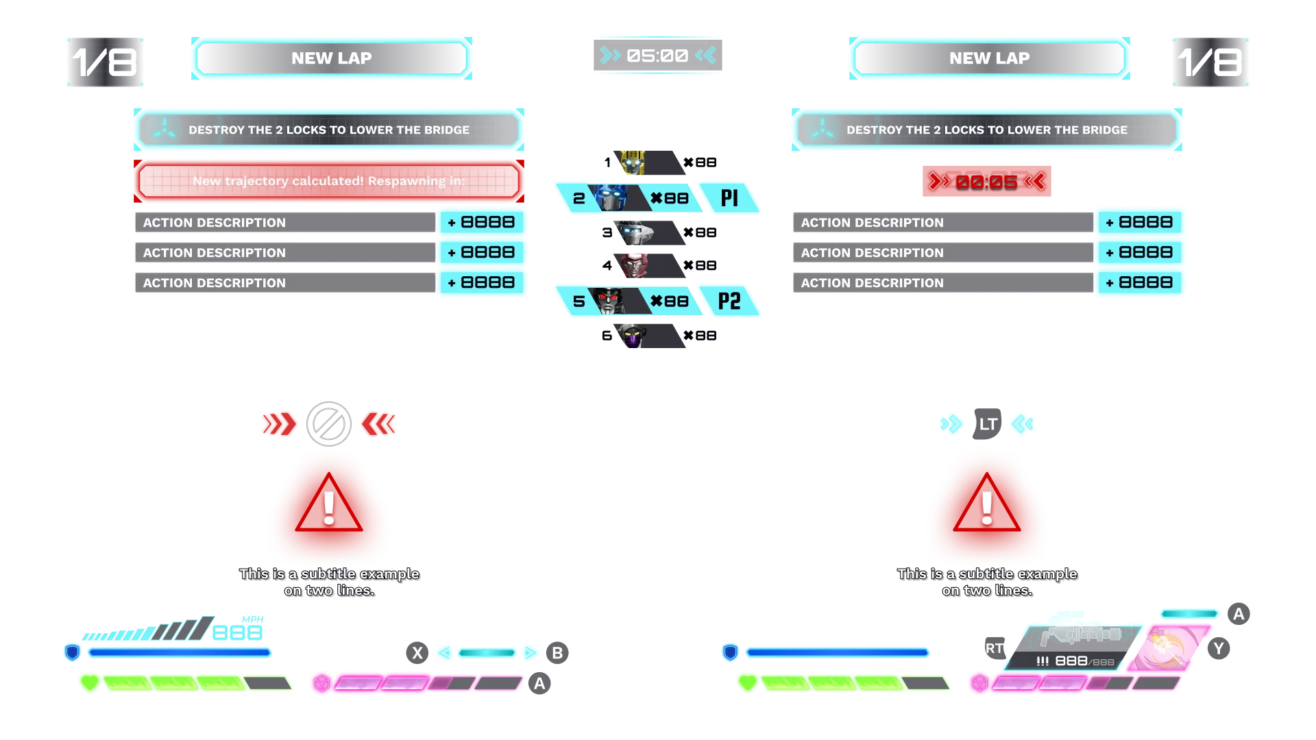 MultiPlayer HUD mockup