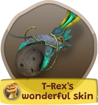 T-Rex kart skin