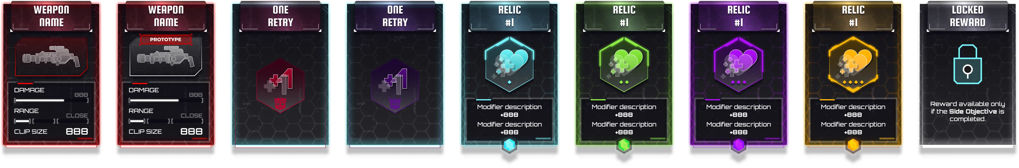 Reward cards